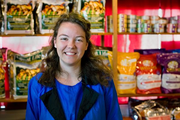 convenience store staff smiling