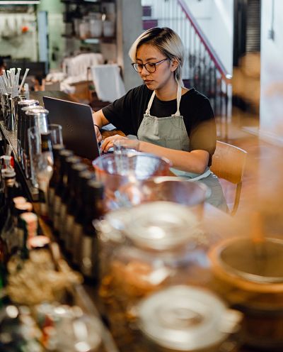 restaurant staff working